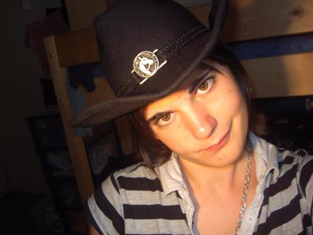 moi et le chapeau de mon fr�re!